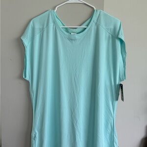 NWT Women's Champion Athletic Top, Aqua, Venting, Dri-Fit, Side Pocket, Size XXL